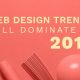 Image Depicts Web Design Trends Text